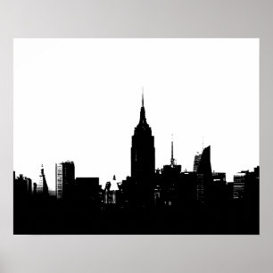 Poster d'art Silhouette de New York City