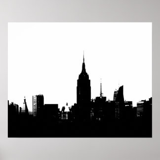Poster d'art Silhouette de New York City