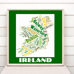 Poster d'art Silhouette Word