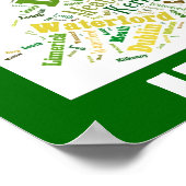 Poster d'art Silhouette Word (Coin)