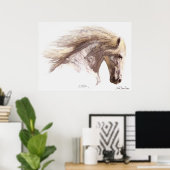 Poster d'art SILVERWIND (aquarelle) (Bureau à domicile)