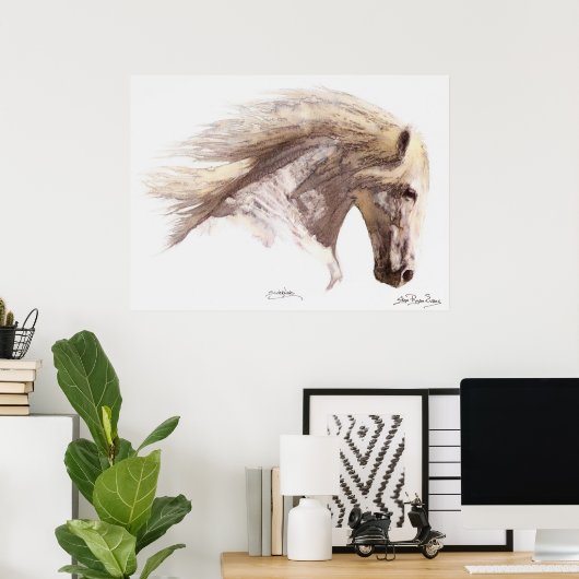 Poster d'art SILVERWIND (aquarelle) (Bureau à domicile)