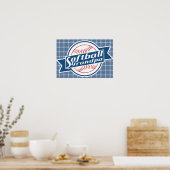 Poster d'Art Softball Grand-pa (Cuisine)