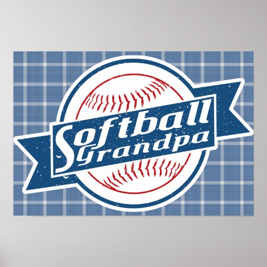 Poster d'Art Softball Grand-pa (Devant)