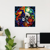 Poster d'art sorcière Steampunk (Bureau à domicile)