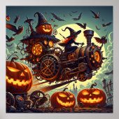 Poster d'art sorcière Steampunk (Devant)