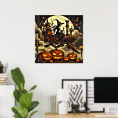 Poster d'art sorcière Steampunk (Bureau à domicile)