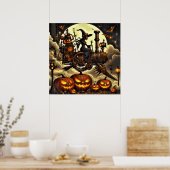 Poster d'art sorcière Steampunk (Cuisine)