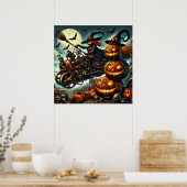 Poster d'art sorcière Steampunk (Cuisine)