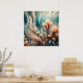 Poster d'art sous-marin (Cuisine)