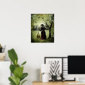 Poster d'Art Steampunk - En fin de journée (Bureau à domicile)