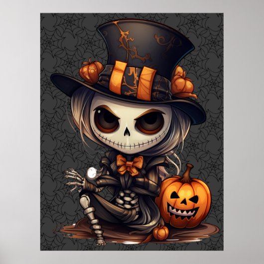 Poster d'art Steampunk Skeleton (Devant)