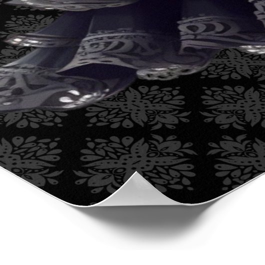 Poster d'art Steampunk Skeleton (Coin)