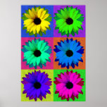 Poster d'art Sunflowers-Pop<br><div class="desc">Un autre regard sur les tournesols</div>