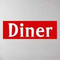 Poster d'art sur la Mur de la table rouge brillant