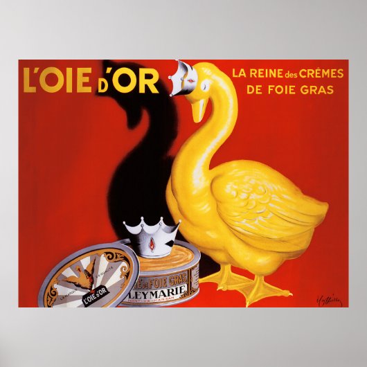 Poster d'art sur la nourriture vintage française s (Devant)