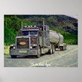 Poster d'art sur le transport routier de camion-ci (Devant)