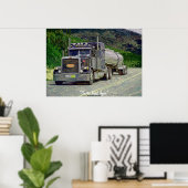 Poster d'art sur le transport routier de camion-ci (Bureau à domicile)