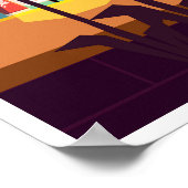 Poster d'art sur les grandes villes et les grandes (Coin)