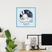 Poster d'art Sweet Sleeping Baby Bunny (Bureau à domicile)