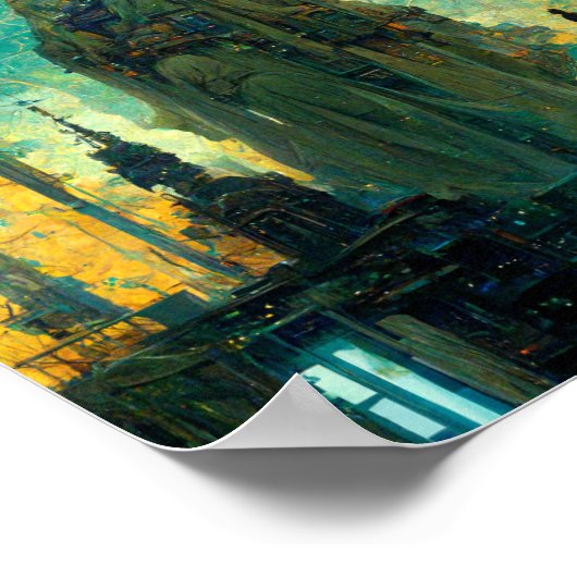 Poster d'art Technocrat Altar 2 Science-Fiction (Coin)