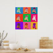 Poster d'art Teddy Bear Pop (Cuisine)