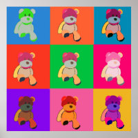 Poster d'art Teddy Bear Pop