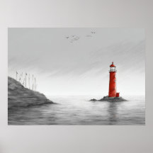 Poster d'art "The Crimson Beacon"