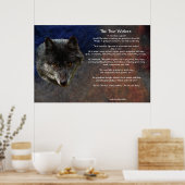 Poster d'art TLE TALE DES DEUX LOUPS (Cuisine)