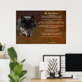 Poster d'art TLE TALE DES DEUX LOUPS (Bureau à domicile)