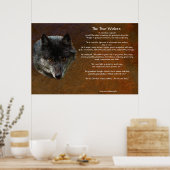 Poster d'art TLE TALE DES DEUX LOUPS (Cuisine)