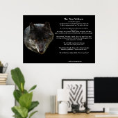 Poster d'art TLE TALE DES DEUX LOUPS (Bureau à domicile)