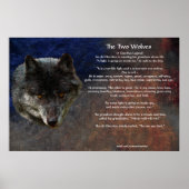 Poster d'art TLE TALE DES DEUX LOUPS (Devant)