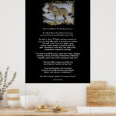 Poster d'art TLE TALE DES DEUX LOUPS (Cuisine)