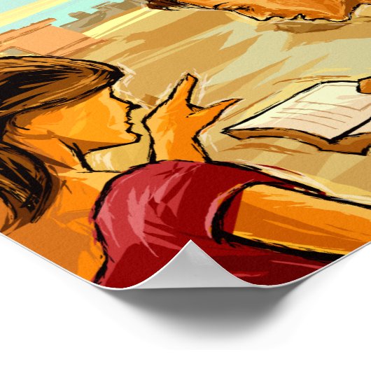 Poster d'Art Touristes d'Art antique Rome Illustra (Coin)