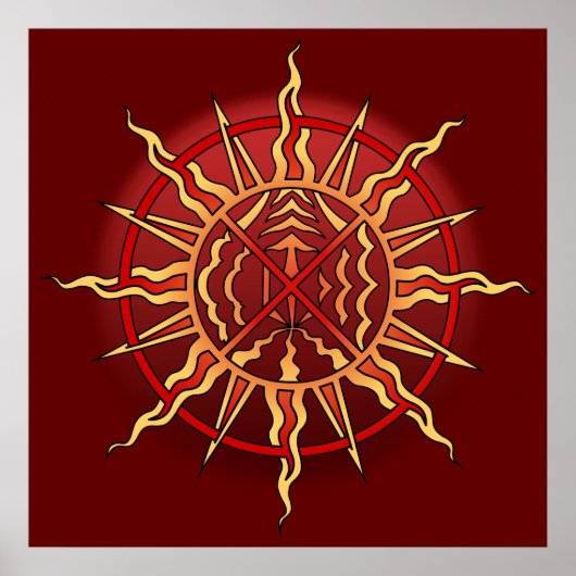 Poster d'art tribal Poster d'impression spirituell (Devant)