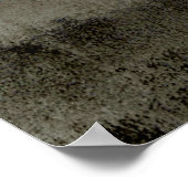 Poster d'art Turquoise et Brown Imprimer (Coin)