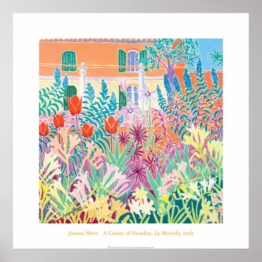 Poster d'art : Un coin du Paradis, La Mortola, Ita (Devant)