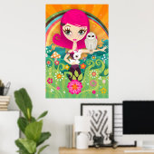 Poster d'art VelusaBerry (Bureau à domicile)
