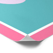 Poster d'art Vie marine rose octopus (Coin)