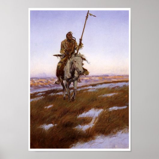 Poster d'art Vintage amérindien (Devant)