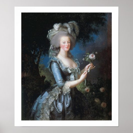 Poster d'art Vintage de la reine Marie Antoinette  (Devant)