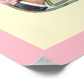 Poster d'art vintage et Rose (Coin)