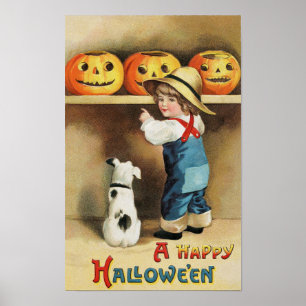 Poster d'art Vintage Halloween