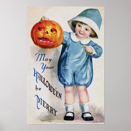 Poster d'art Vintage Halloween (Devant)