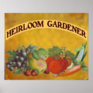 Poster d'art Vintage Heirloom Gardener