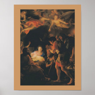 Poster d'art Vintage Mengs Adoration Shepherd
