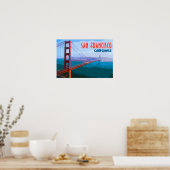 Poster d'art Vintage voyage de San Francisco (Cuisine)