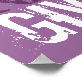Poster d'art violet et blanc (Coin)