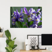 Poster d'art violet Iris (Bureau à domicile)
